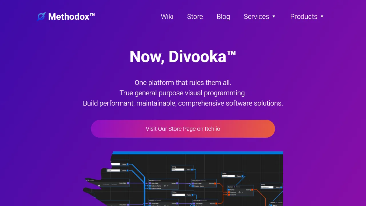 methodox.io - Modern Visual Programming Language VB NET screenshot