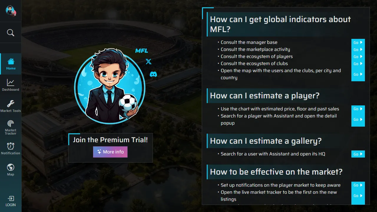 mfl-assistant.com - Fantasy Football Management Support Platform screenshot