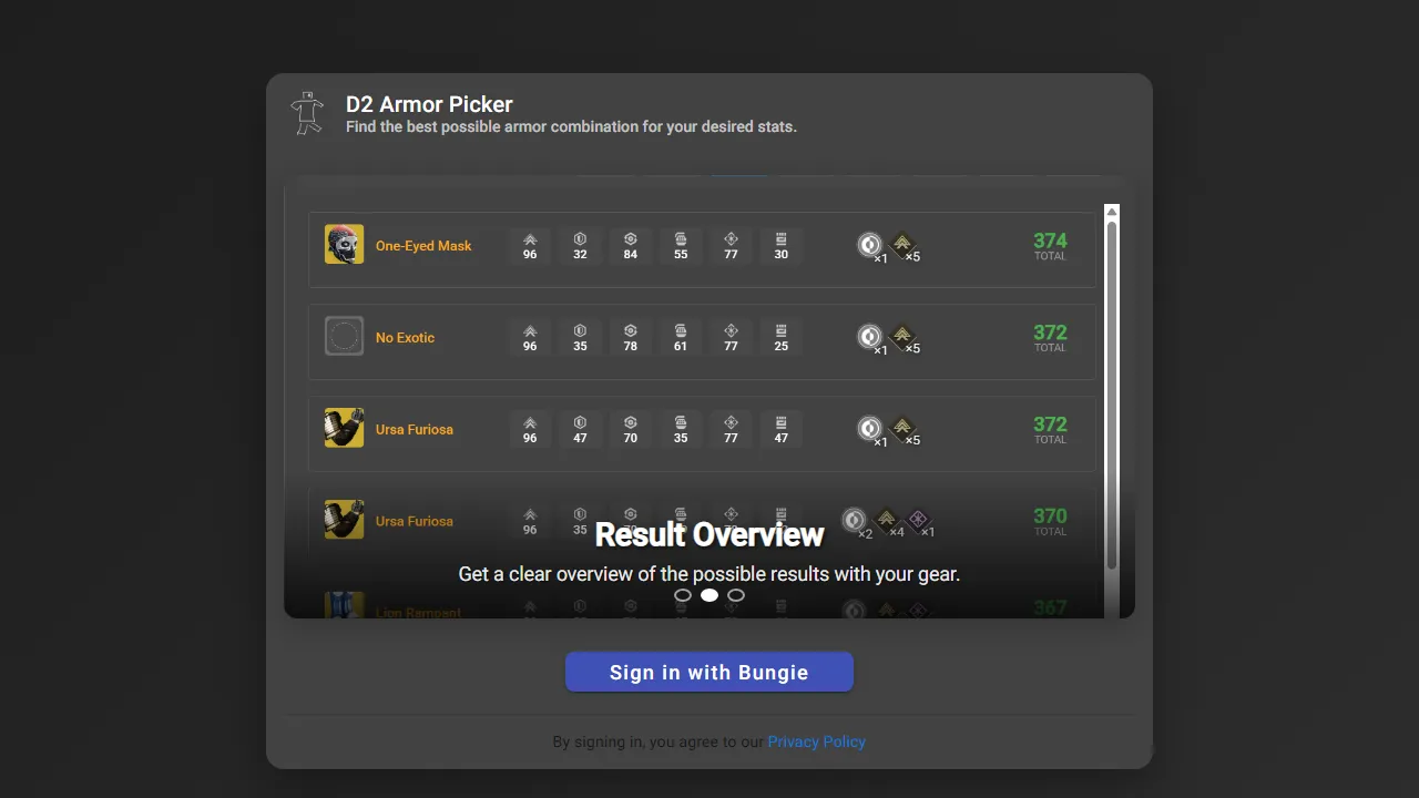 mijago.github.io - Destiny 2 Game Enhancement Webapps screenshot