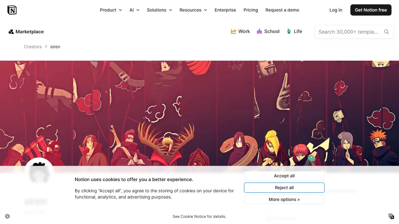 siren - Notion Templates to Simplify Your Life screenshot