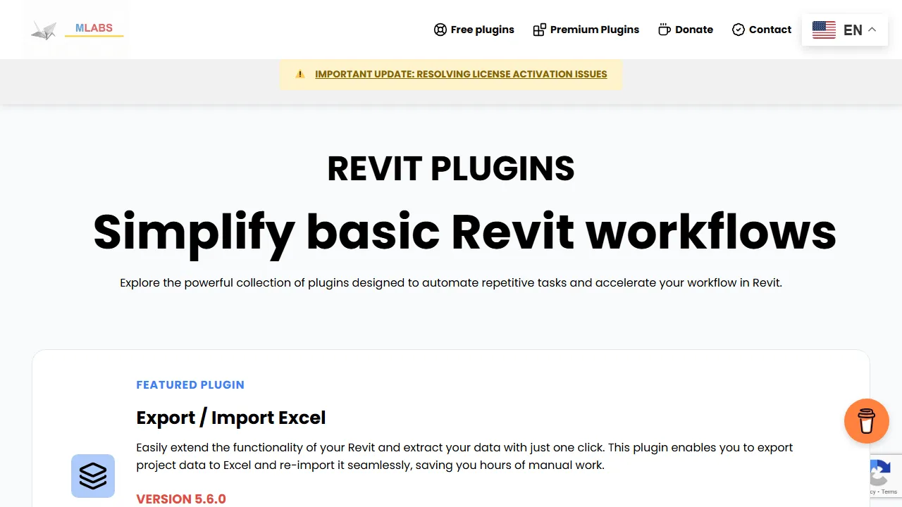 mlabsolution.com - Revit Add-Ins and Plugins screenshot