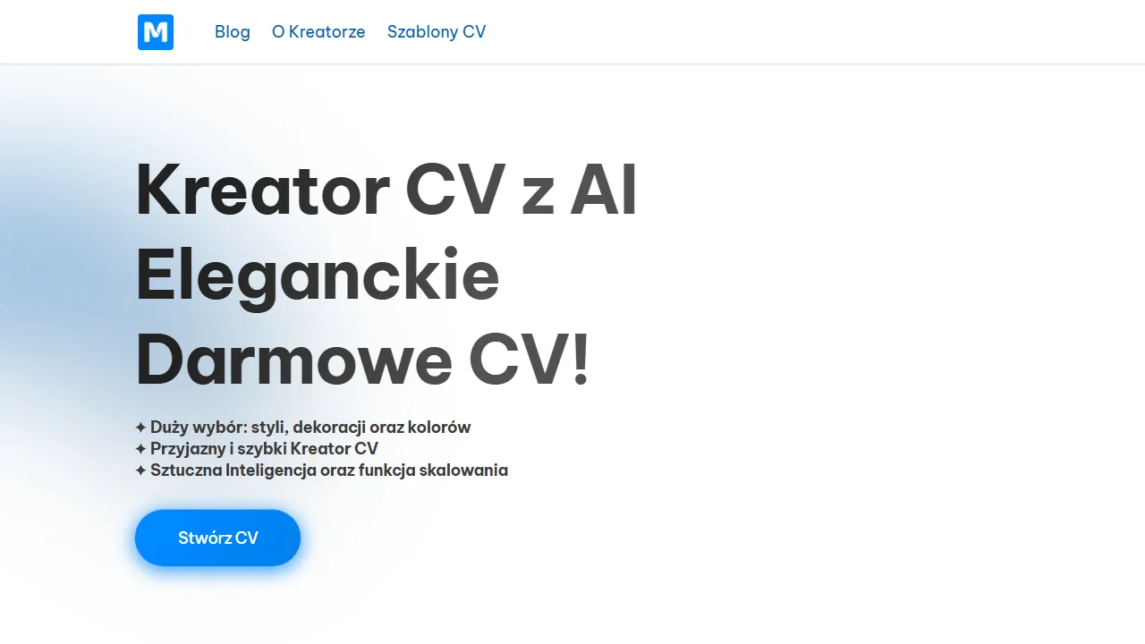 moderncv.pl - Free Resume and CV Maker Application screenshot