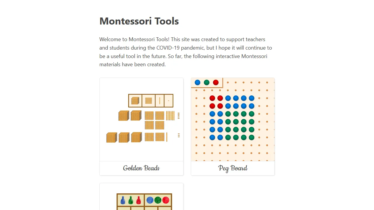montessori.tools - Apps for Teachers and Students - Educational Tools screenshot
