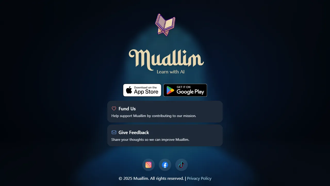 muallimai.com - AI-Powered Quran Learning Companion screenshot