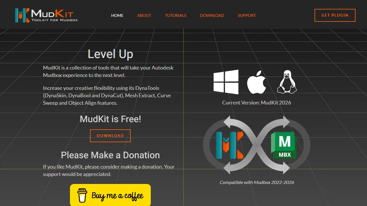 mudkit.io - 3D Software Plugins and Addons screenshot