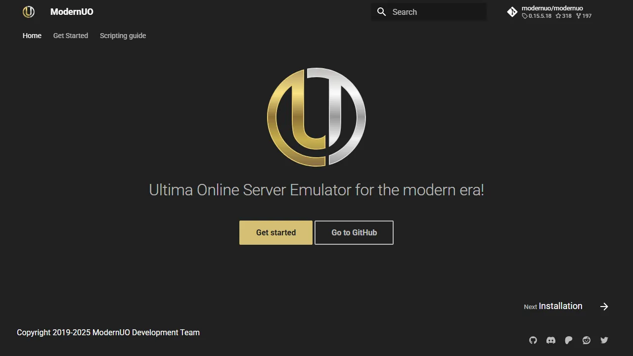 muo.gg - Ultima Online Server Emulator Project screenshot