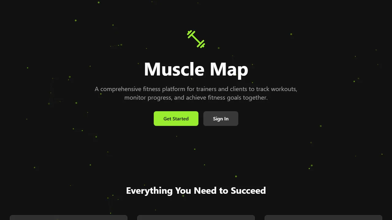 musclemap.net - Fitness Tracker For Passionate Users screenshot