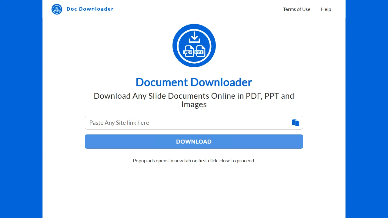 mydocdownloader.com - Document Downloader Tool For Your Needs screenshot