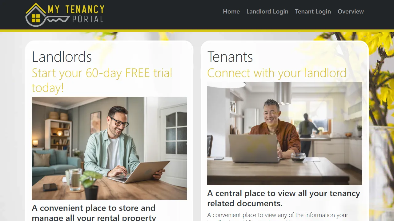 mytenancyportal.uk - Rental Property Management Portal screenshot