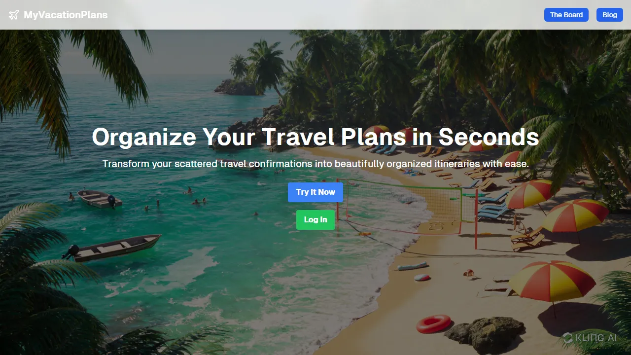 myvacationplans.com - Travel and Trip Planner to Share screenshot