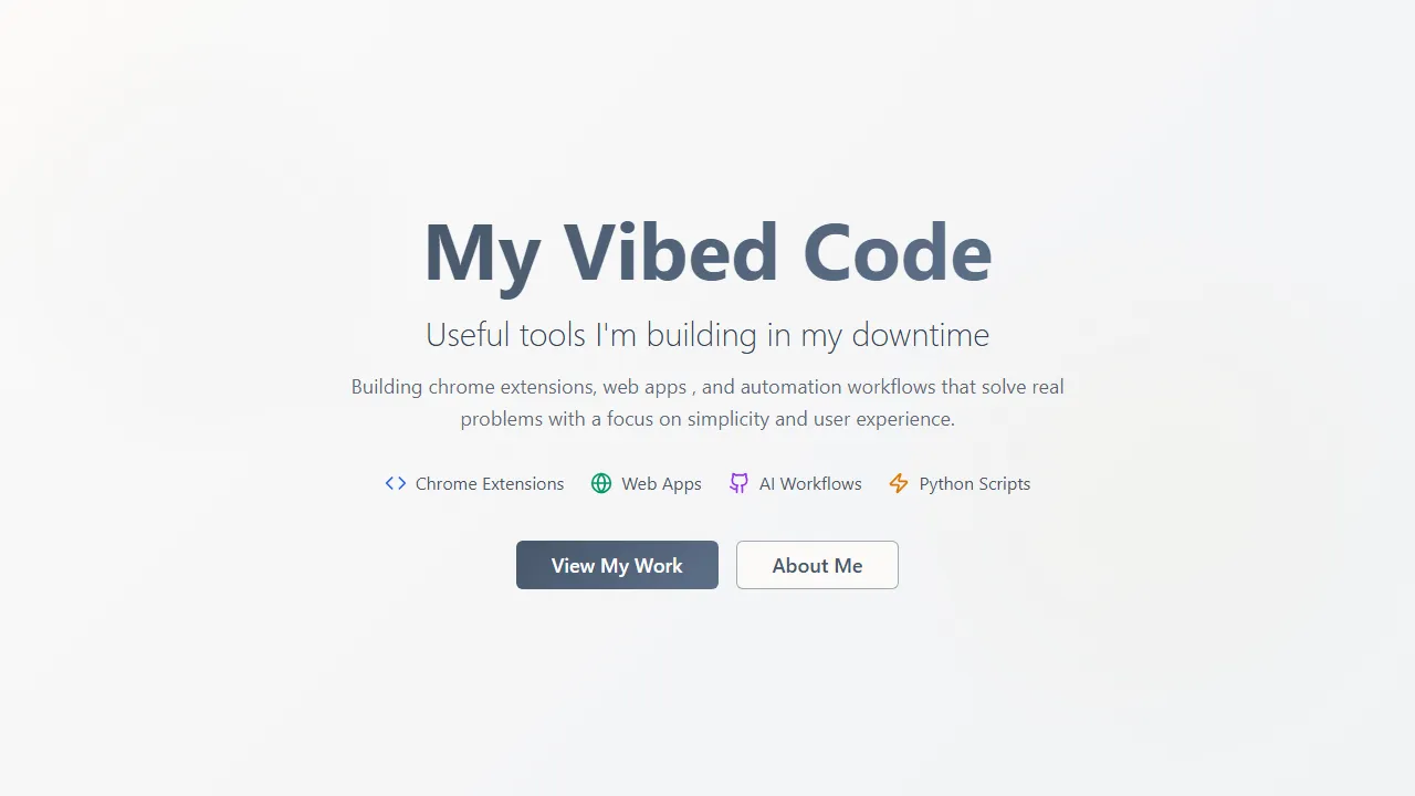 myvibedcode.com - Support Open-Source Code Snippet Manager screenshot
