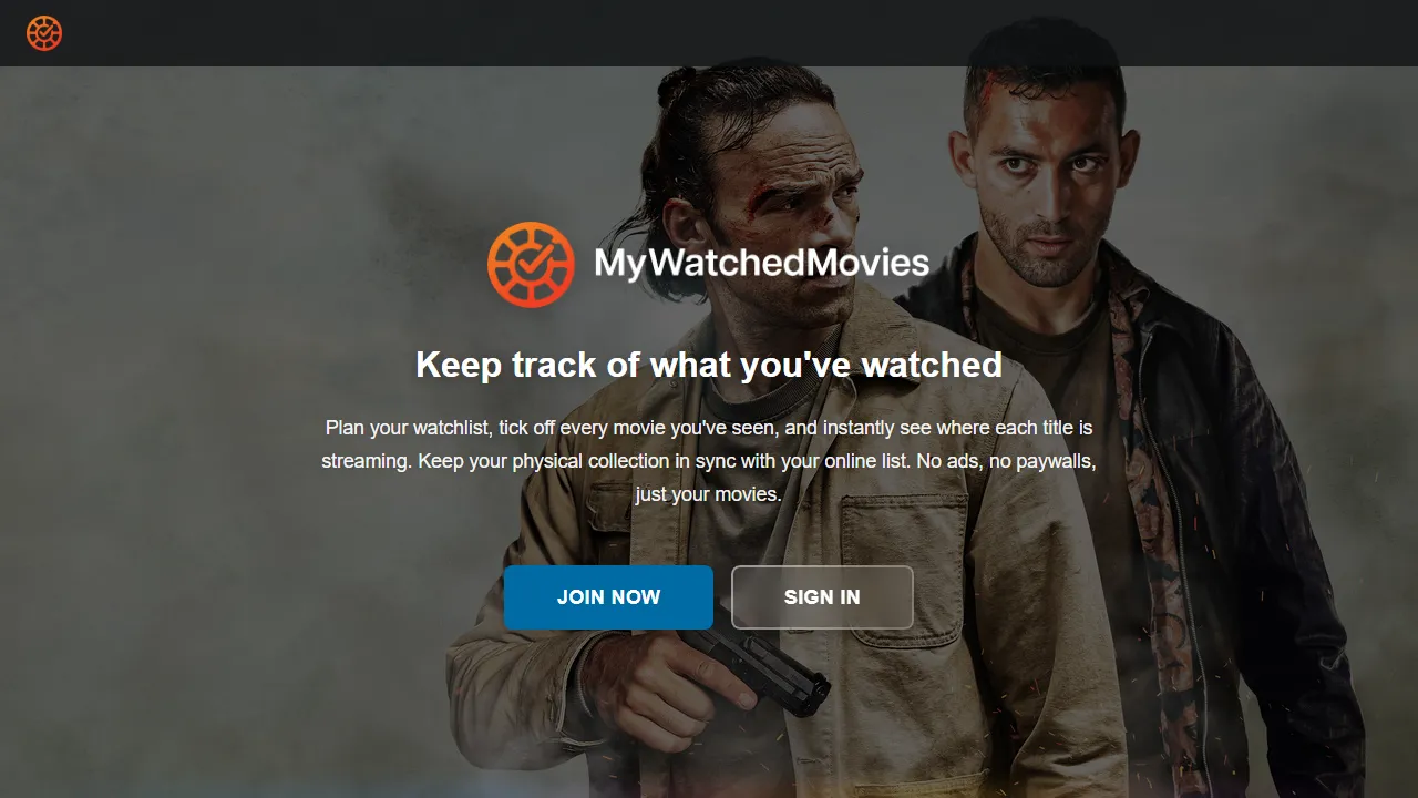 mywatchedmovies.com - Movie Tracking and Discovery Website screenshot