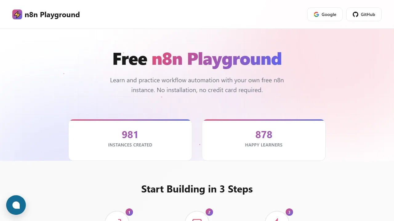n8n.kube-ops.com - Free Workflow Automation Learning Environment Online screenshot