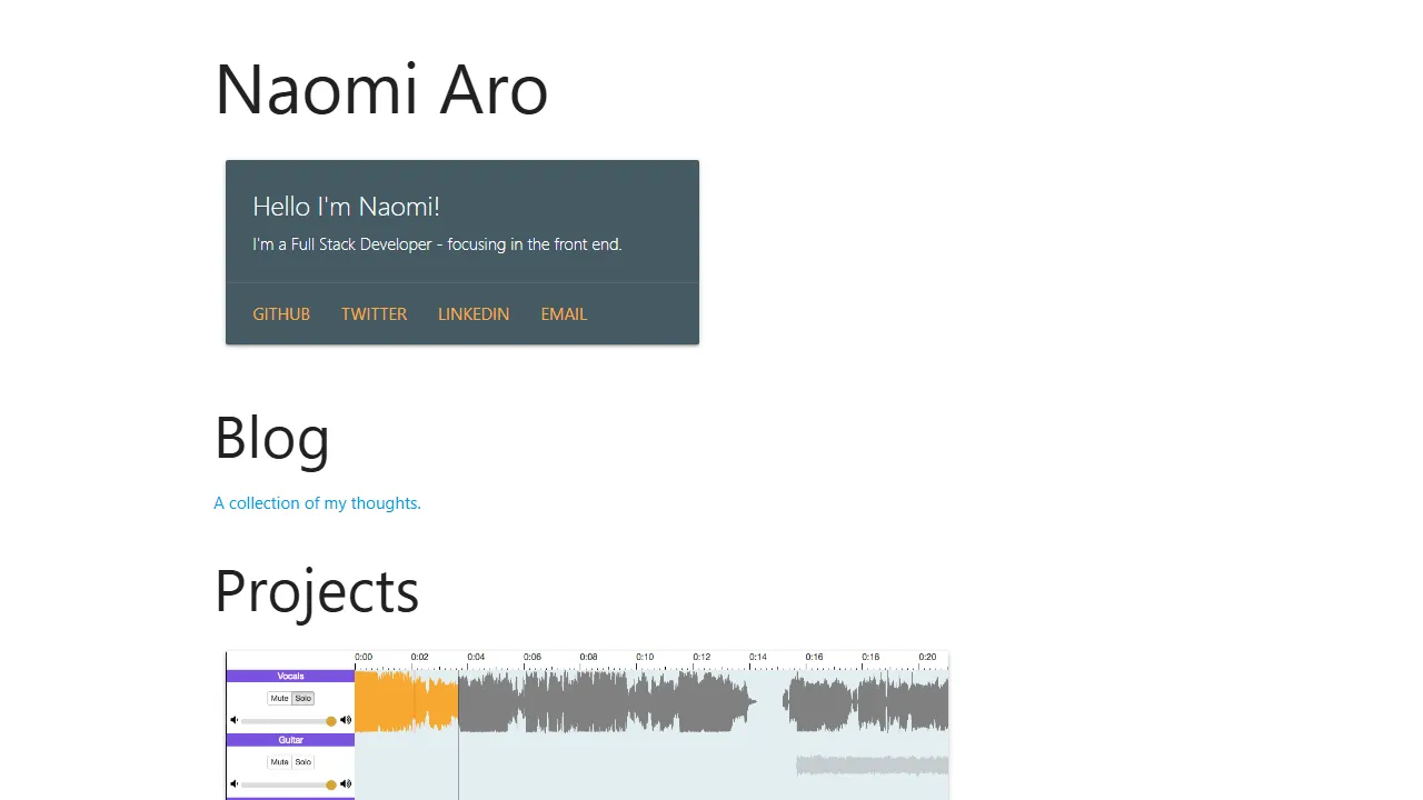 naomiaro.github.io - Open Source Audio Waveform Editor Library screenshot