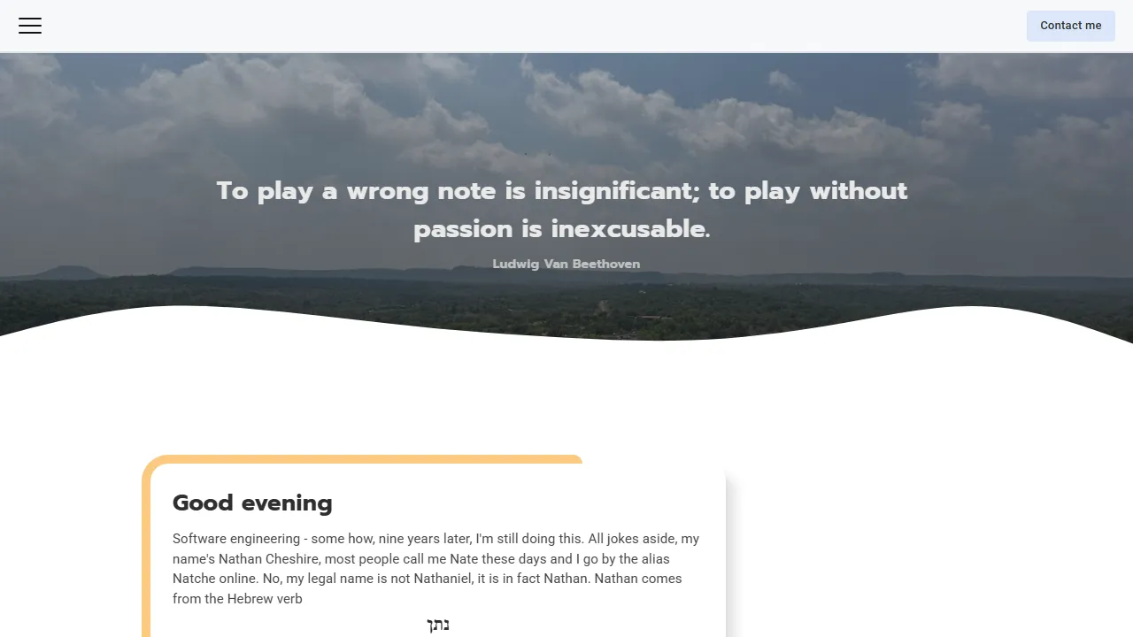 nathancheshire.com - Free Open Source Web App Development screenshot