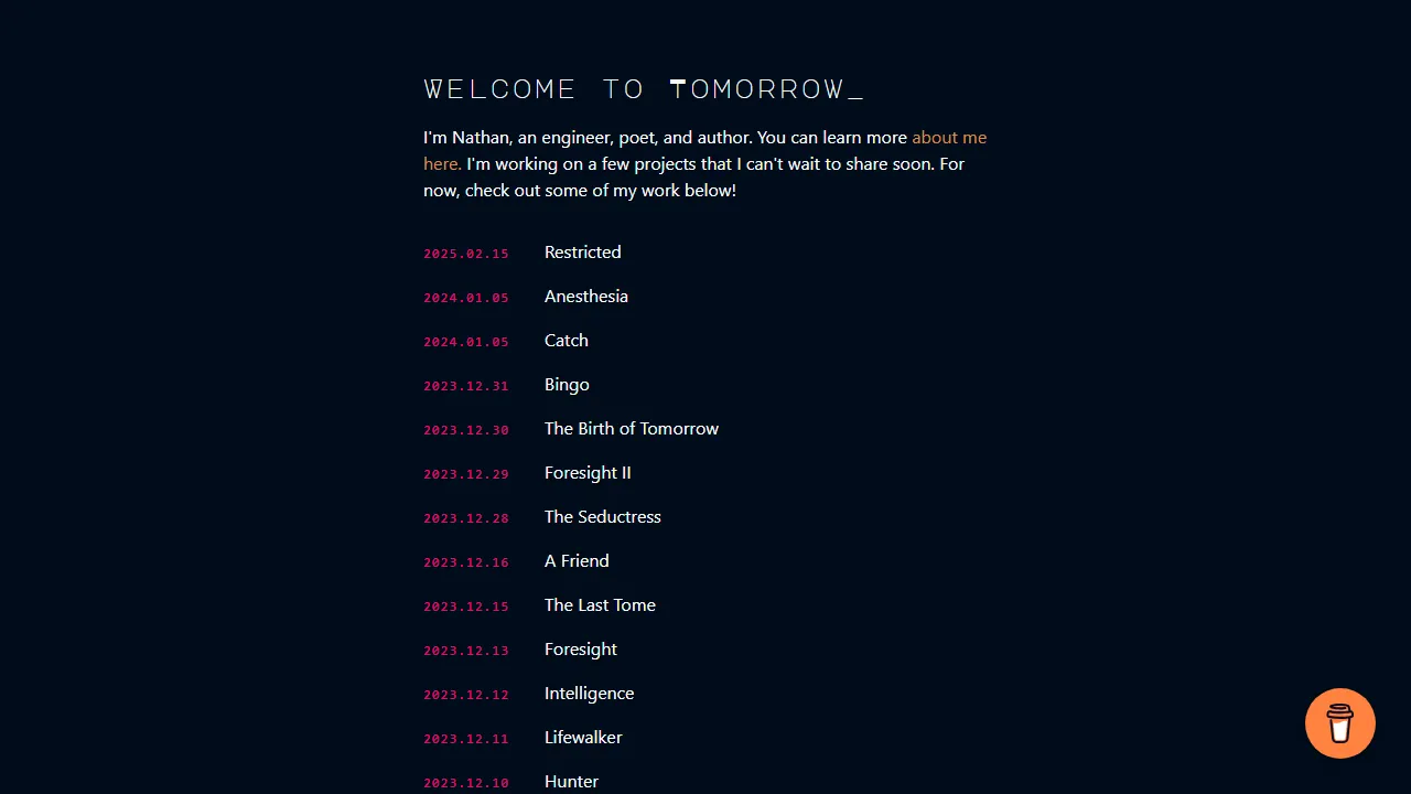 nathanenglert.com - Online Raffle Drawing Generator Tool screenshot