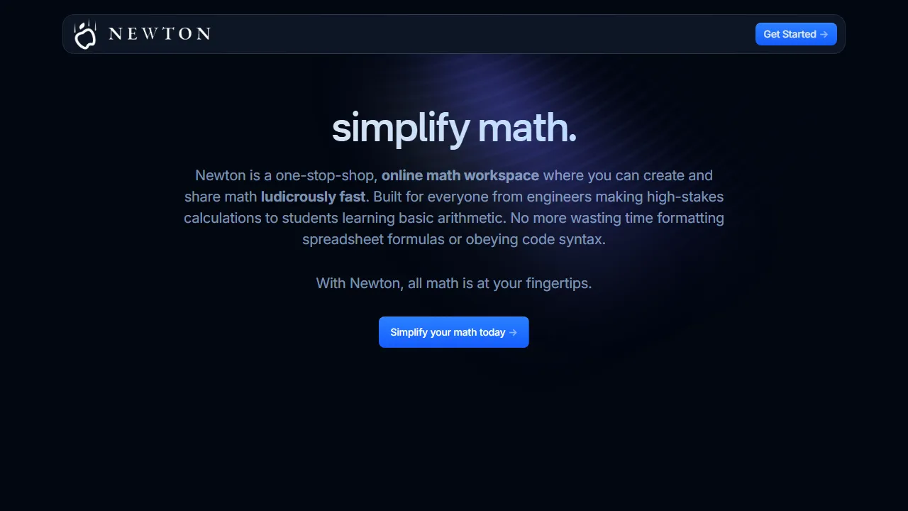 newton.app - Revolutionary Math Software for Engineers and Students screenshot