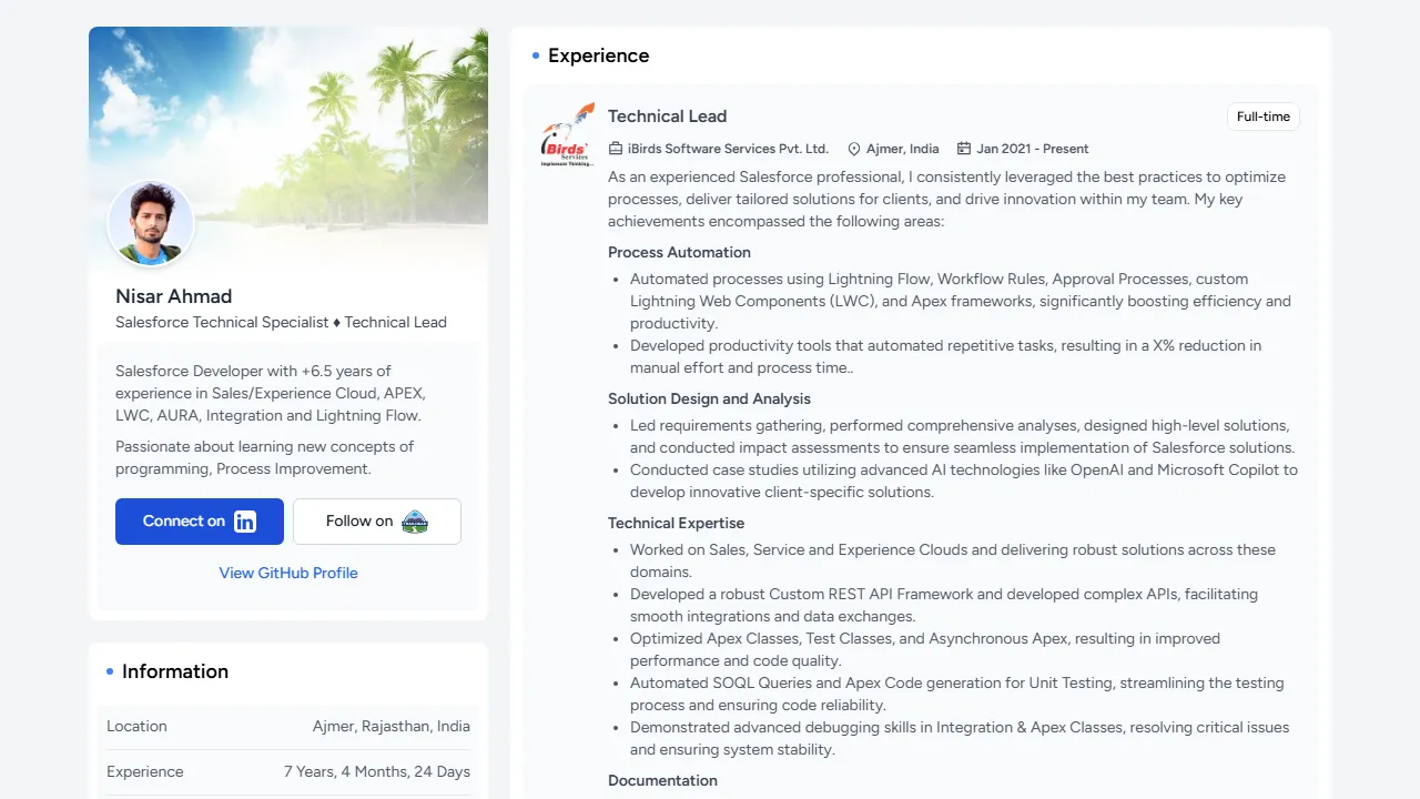 nisar-99.github.io - Salesforce Extensions and Plugins screenshot