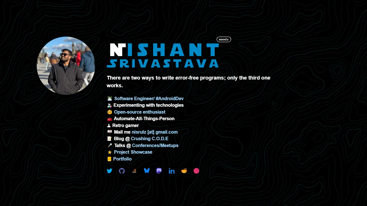 nisrulz.com - App Privacy Policy Generator Open screenshot