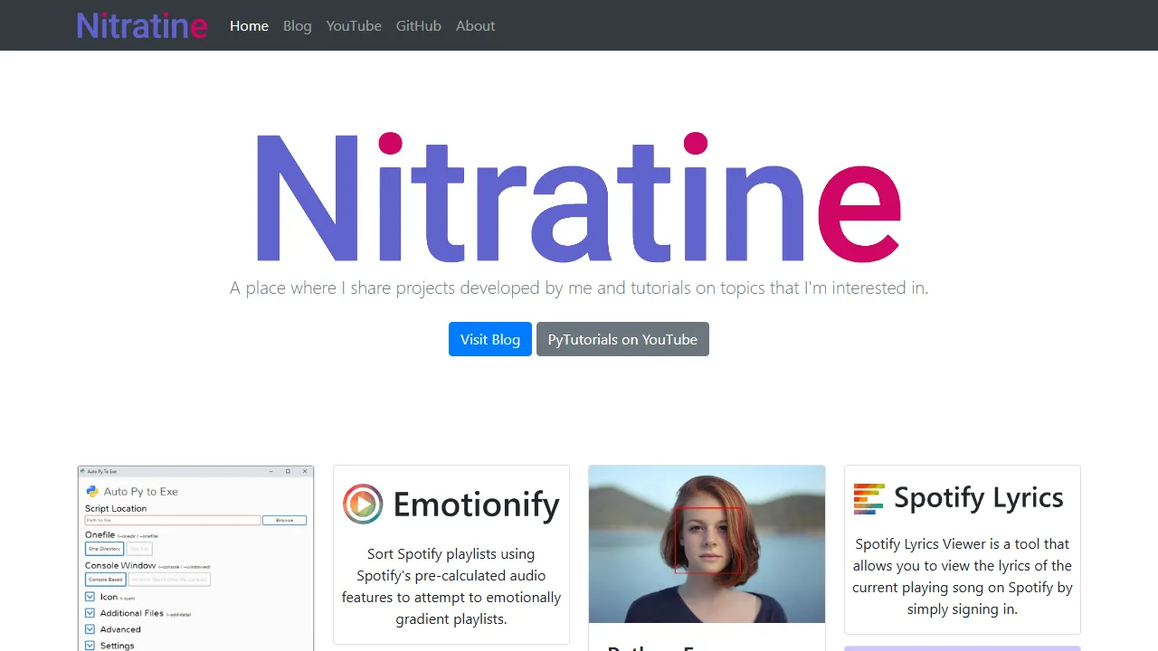 nitratine.net - Online Python Web Compiler and Tutorials screenshot
