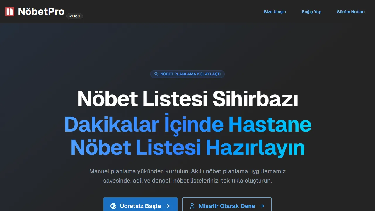 nobet.pro - Employee Staff Scheduling Software to Streamline Shifts screenshot