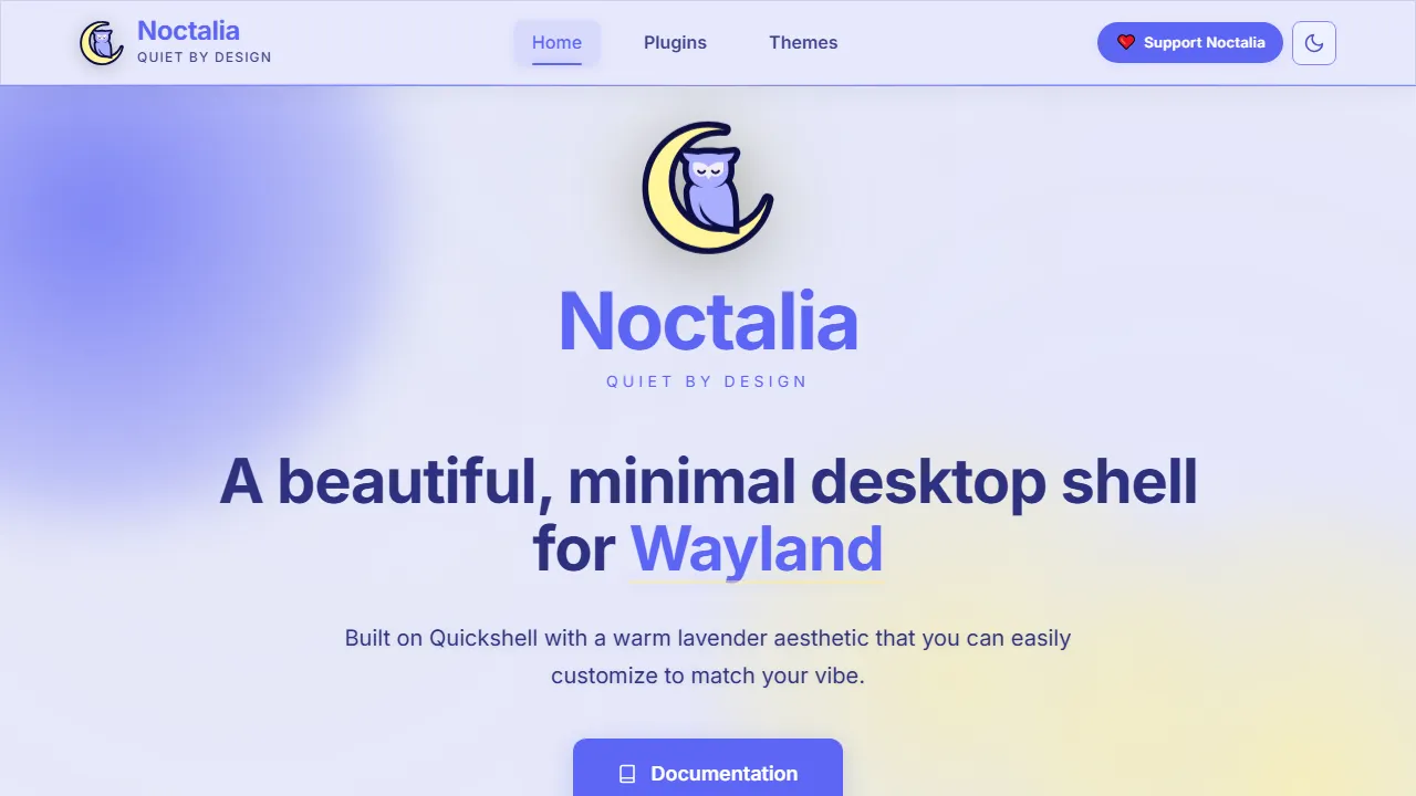 noctalia.dev - Quickshell Desktop Environment for Linux screenshot