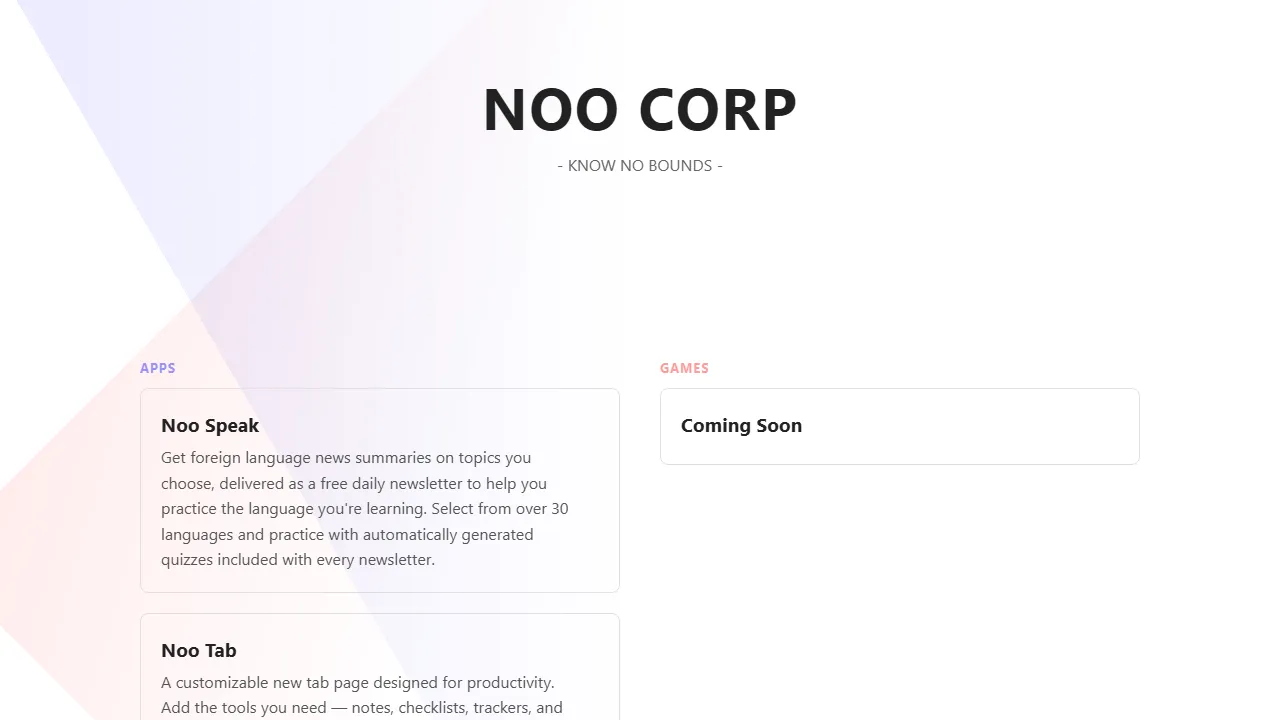 noocorp.com - Productivity Tools to Maximize Your Time screenshot