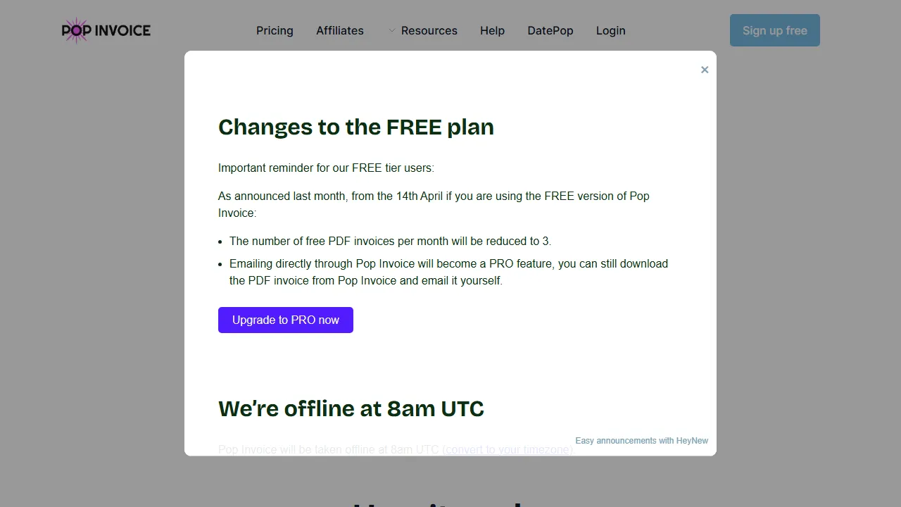 notioninvoice.com - Notion Invoice Template for Freelancers screenshot