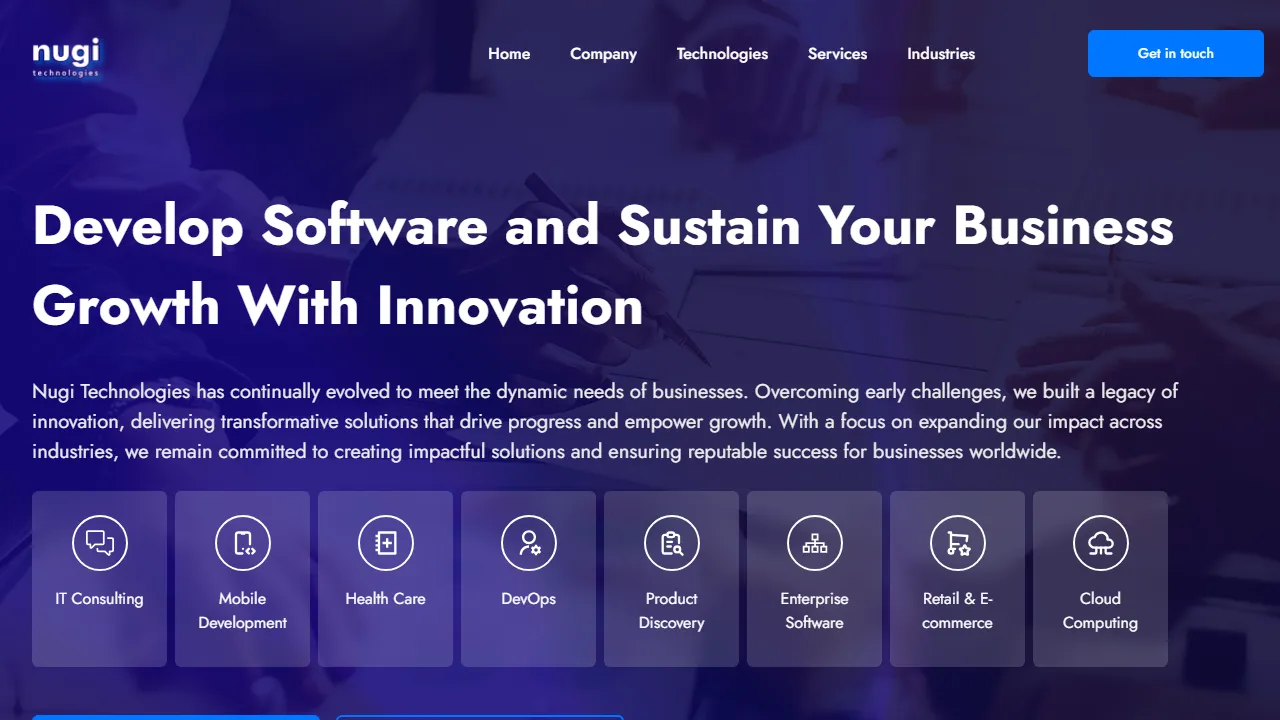 nugitech.co.uk - Best Free CRM Software for Small Business screenshot