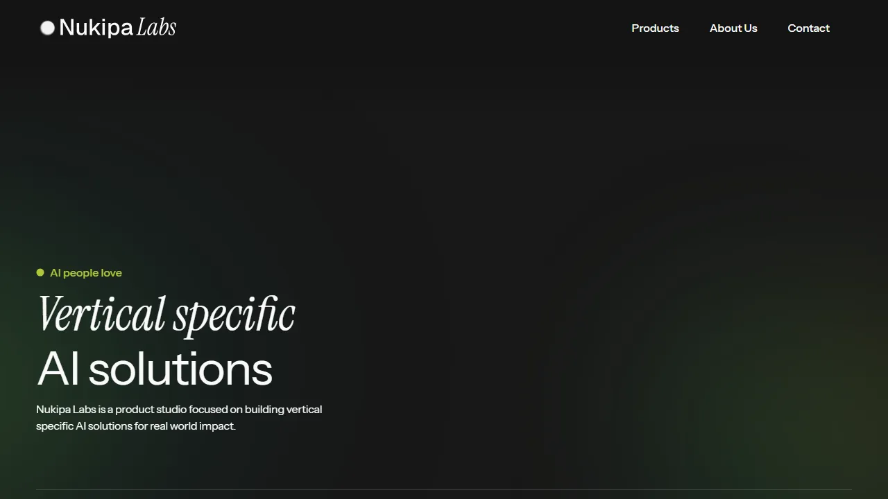 nukipalabs.com - AI Insights and Services for Everyone screenshot