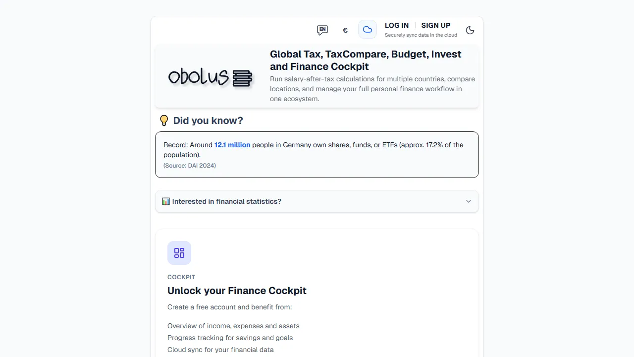 obolusfinanz.de - Personal Finance App for Easy Budgeting screenshot