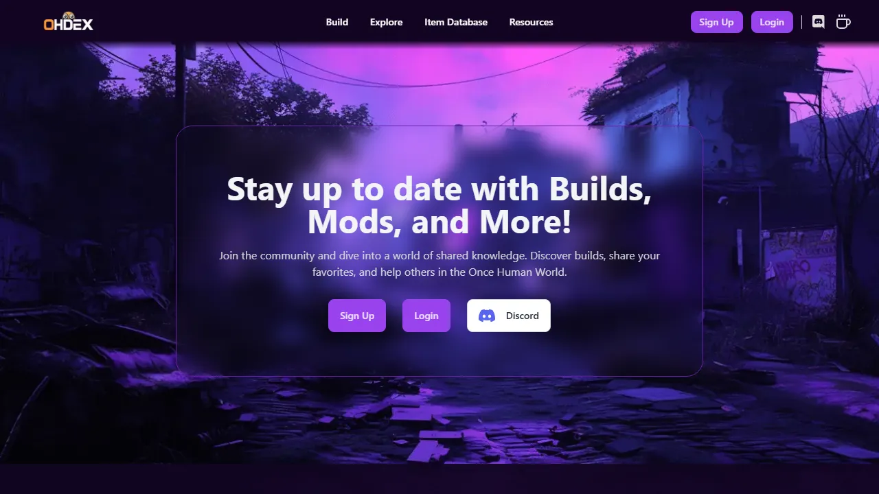 ohdex.gg - Online Resource Hub for Gamers screenshot