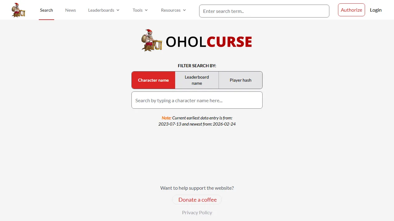 oholcurse.com - Minecraft Server Hosting Perks Unlocked With Donations screenshot