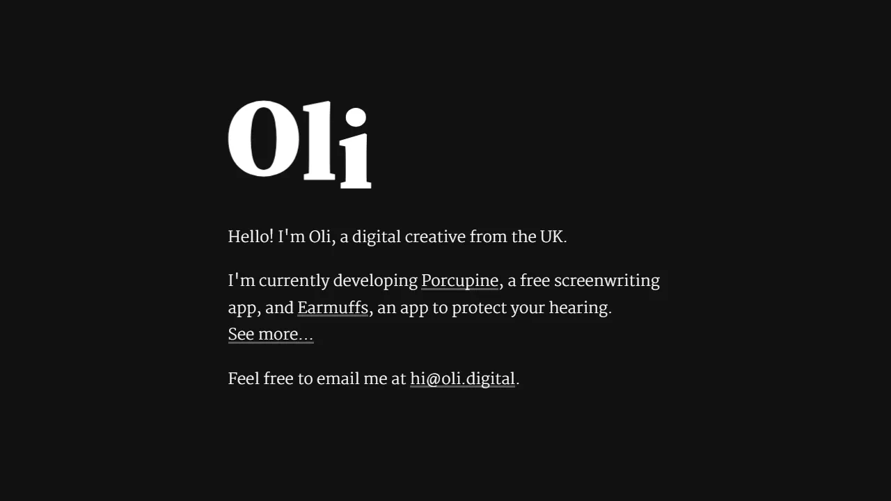 oli.digital - Free Screenplay Writing Software Final Draft screenshot