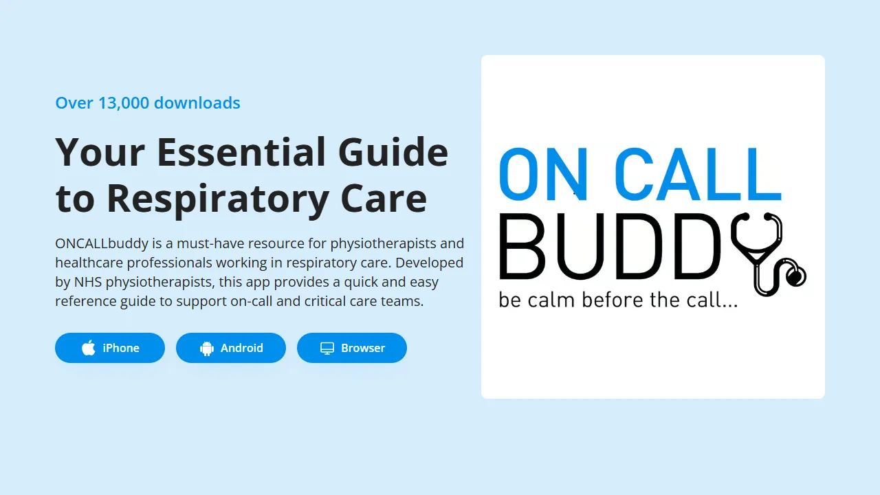 oncallbuddy.co.uk - Free Physicians Desk Reference for Medical Professionals screenshot