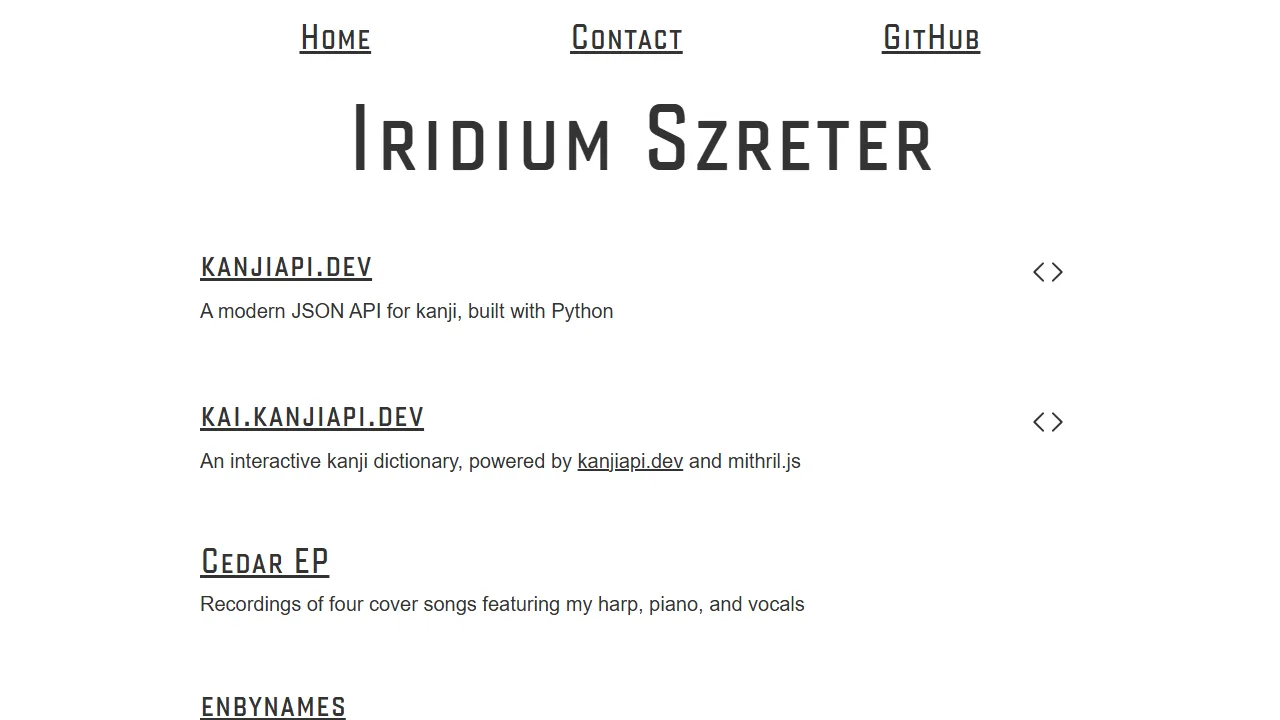 onlyskin.dev - Free Open Source Kanji API screenshot