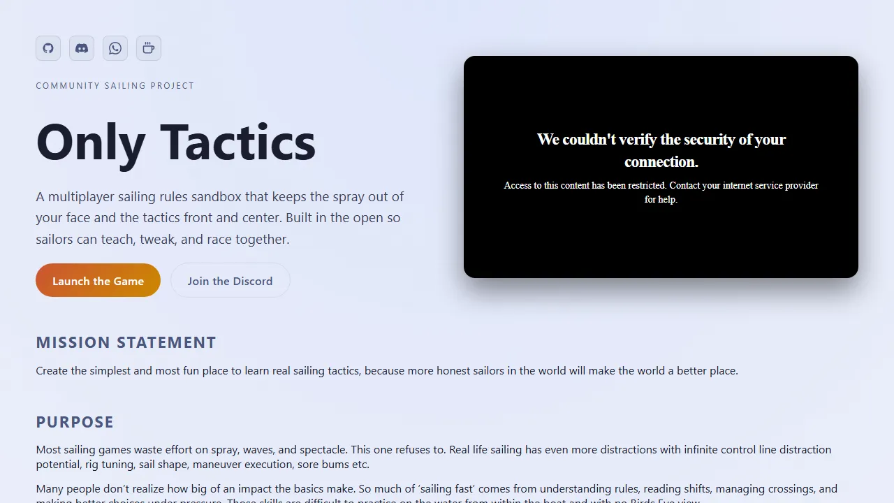 onlytactics.com - Sailing Simulator for Tactical Racing Practice screenshot