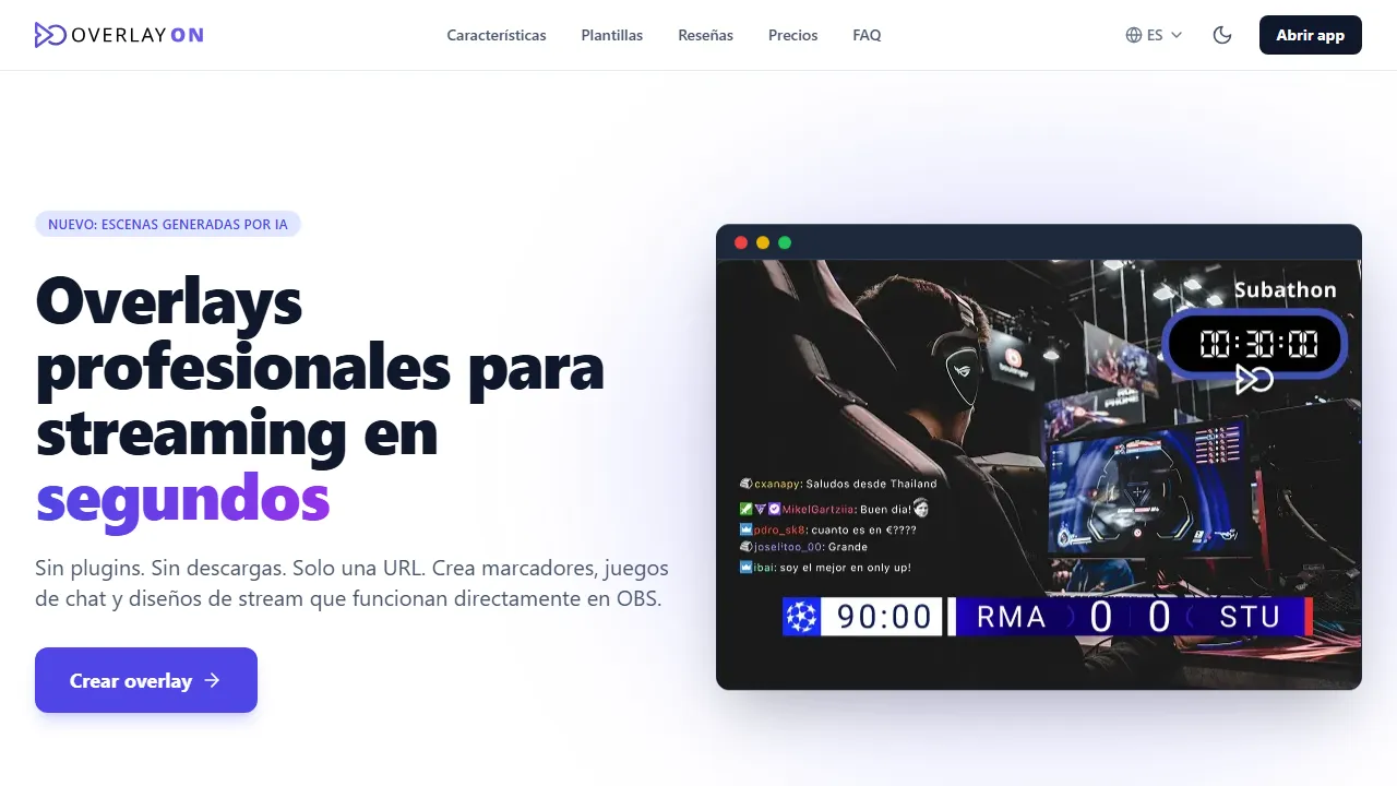 overlayon.com - Support Development With a Donation screenshot