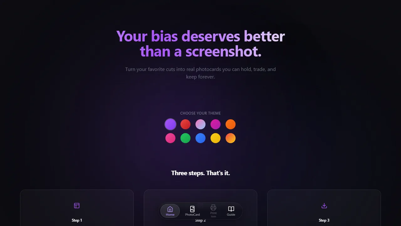ownmybias.com - Social Media Content Creation Tool For Fans screenshot