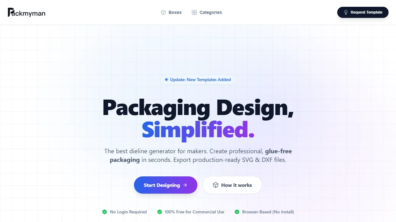 packmyman.com - Free Packaging Design Tool for Boxes screenshot