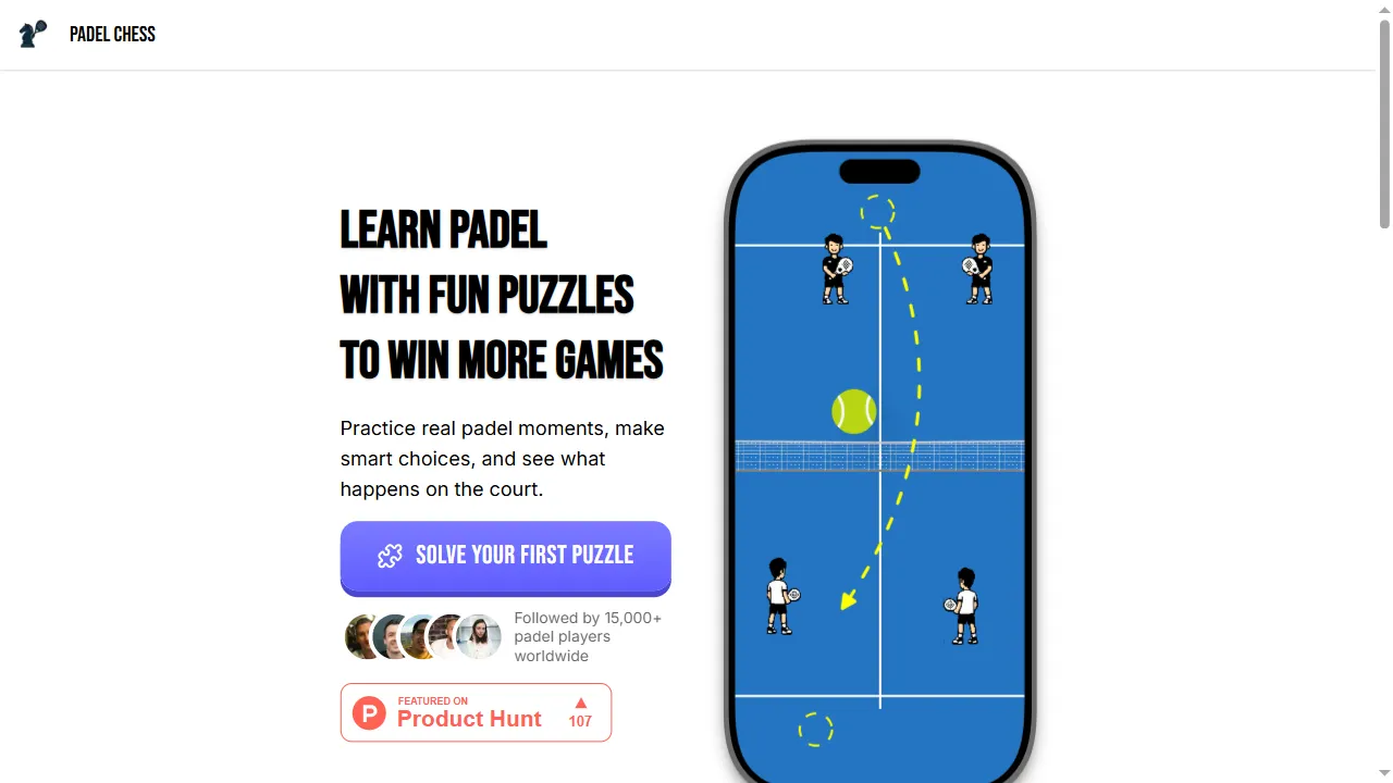 padelchess.me - Padel Training Education For All Players screenshot