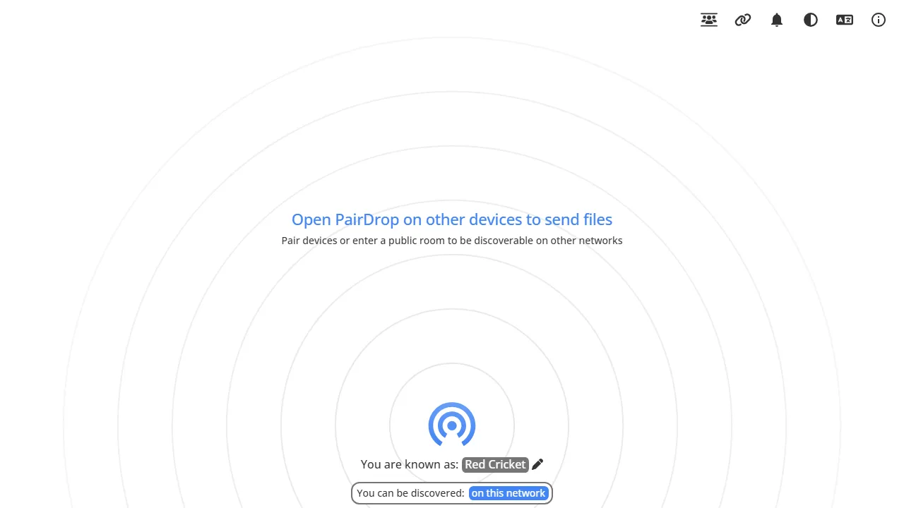 pairdrop.net - Free and Open Source File Sharing screenshot
