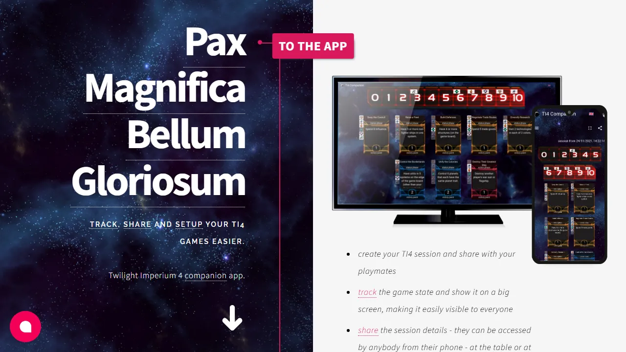 paxmagnifica.com - Board Game Companion App for Tabletop Games screenshot