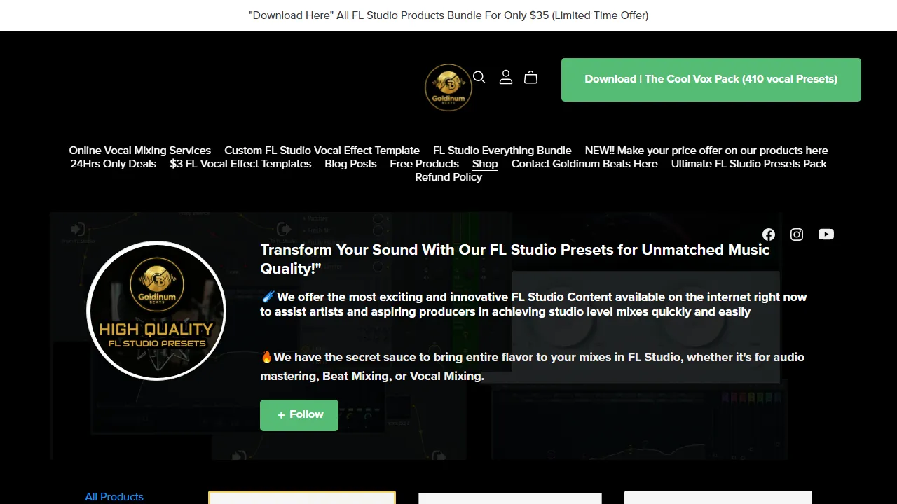 payhip.com - Free Audio Mix Software and Mixing Tools screenshot