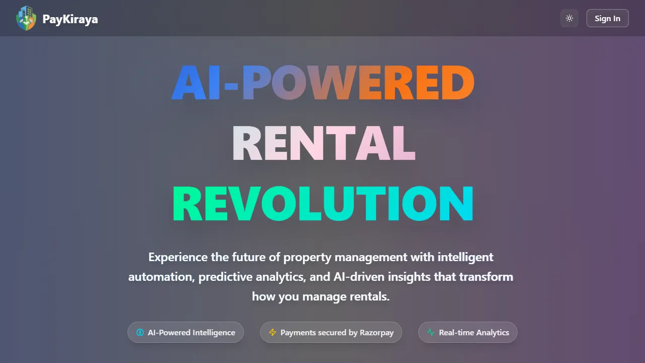 paykiraya.com - Online Rent Payment Platform for Landlords screenshot