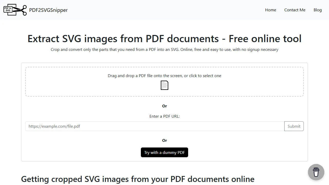 pdf2svgsnipper.com - Free PDF Converter Online screenshot