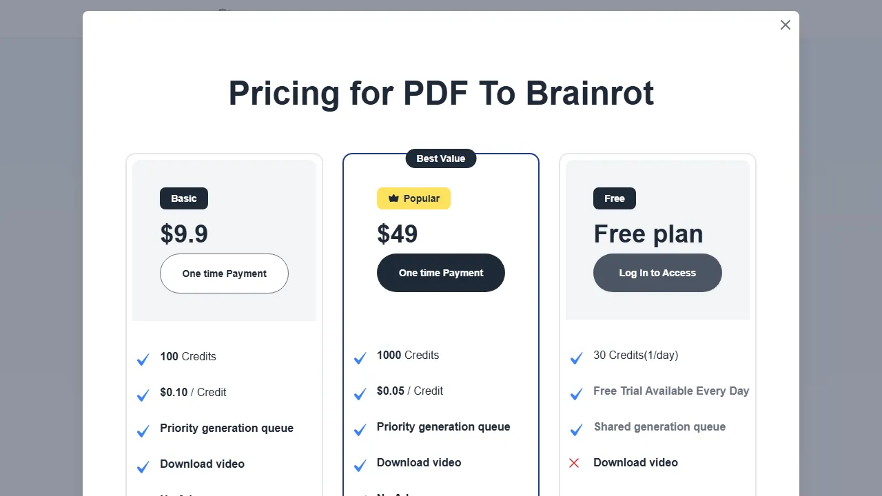 pdftobrainrot.org - PDF Conversion Tool for Secure Documents screenshot
