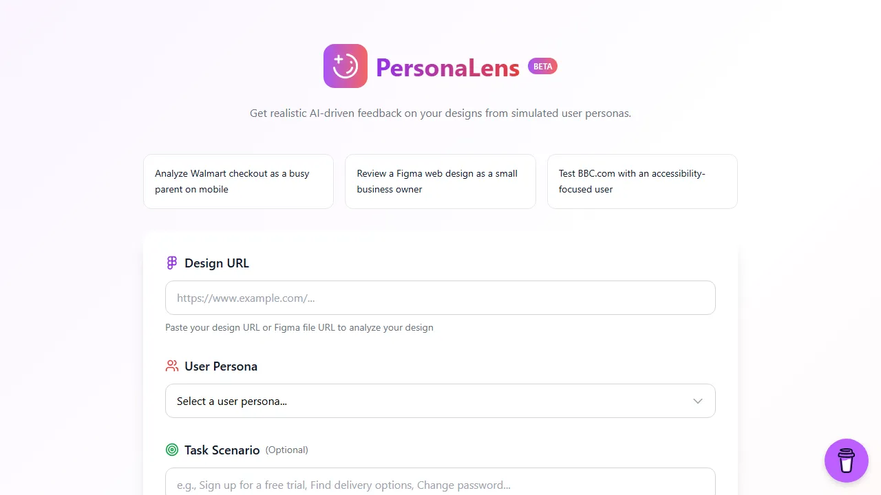 personalens.app - AI Logo Generator for Designers screenshot