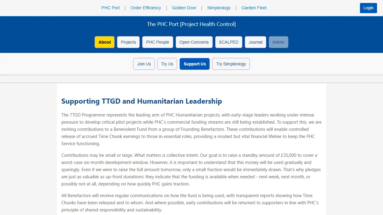 phcport.com - Project Health Monitoring Service screenshot