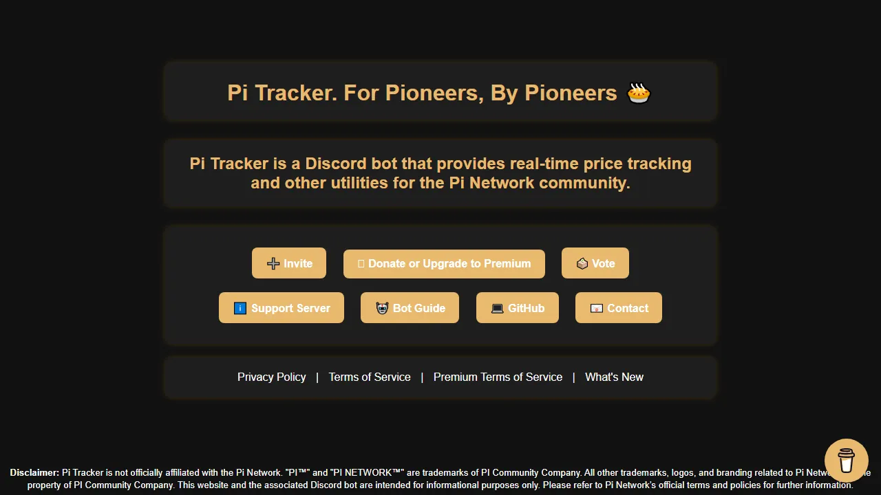 pi-tracker.github.io - Crypto Price Tracker and More screenshot